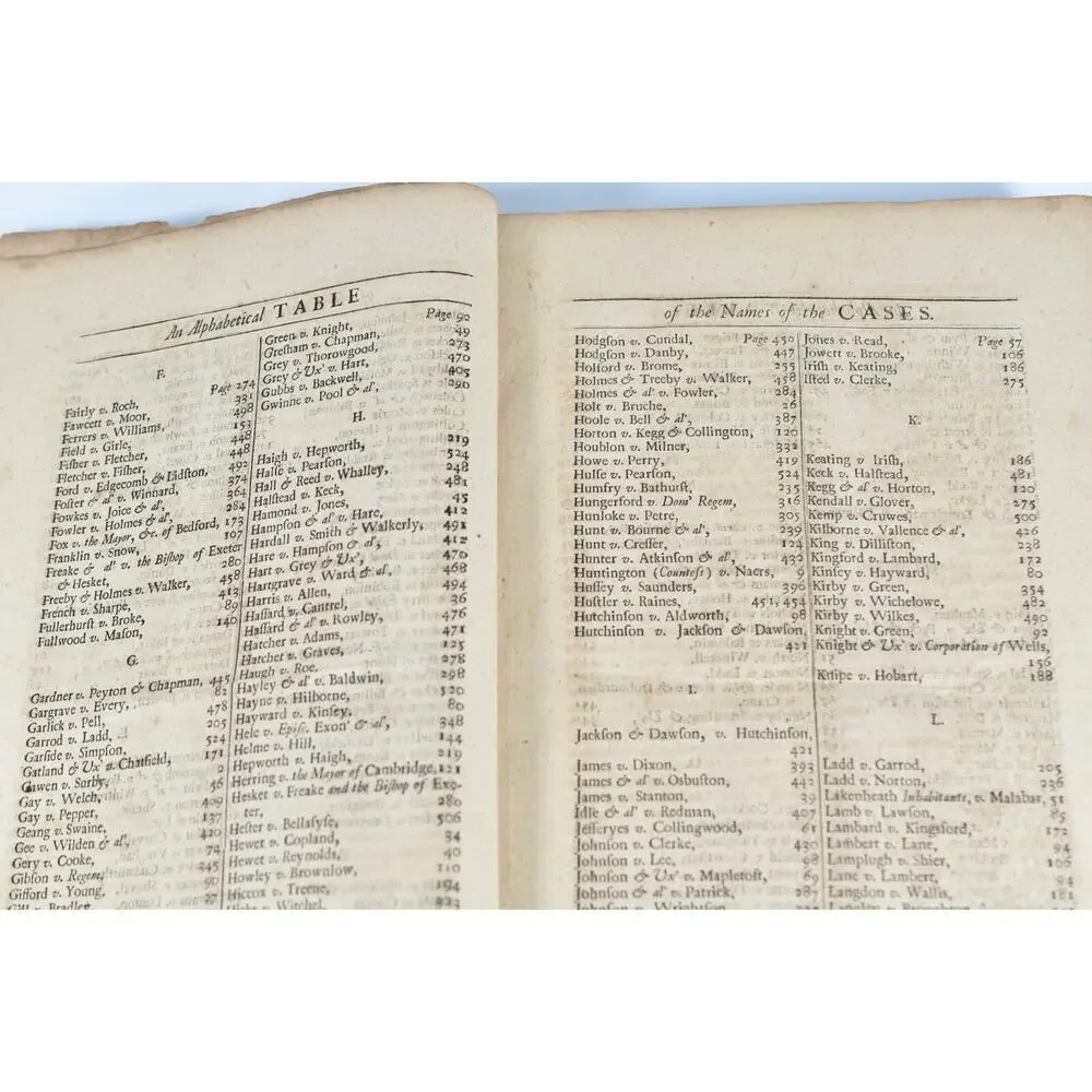 Antique‎ 1718 Sir Edward Lutwyche Legal Reports Leather Bound Rare Law Book